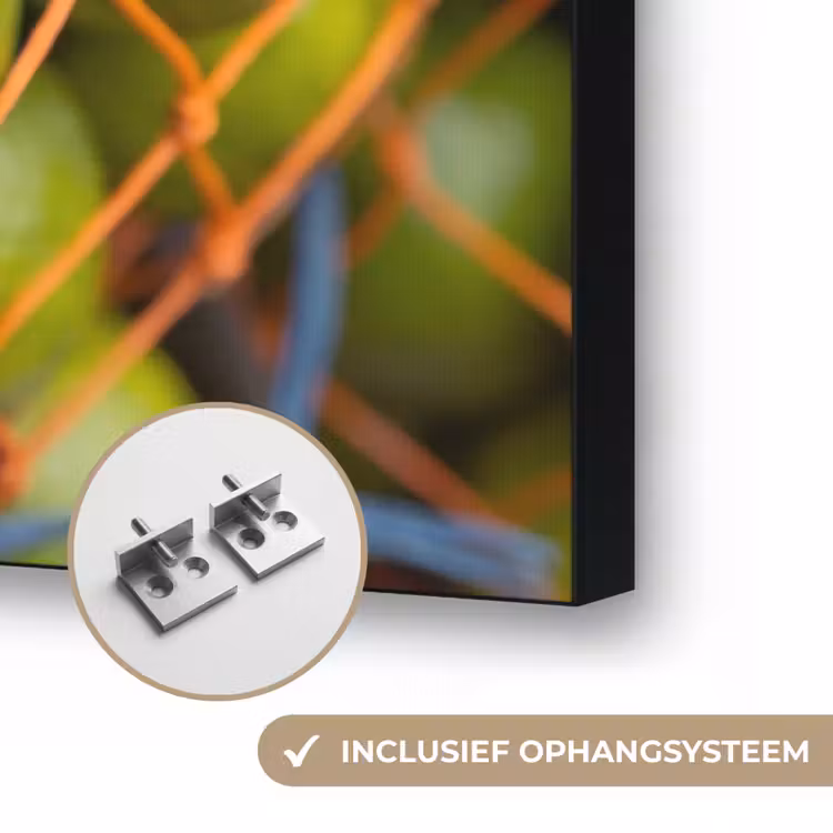 Eten - Net - Groen - Markt Textielframe zwart klein -USP_ophangsysteemNL