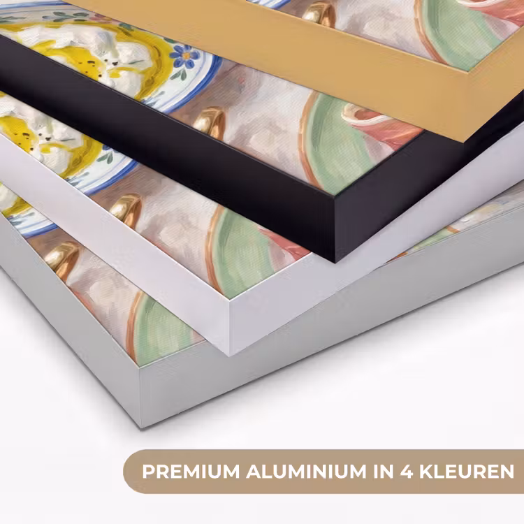Eten - Tafel - Divers - Modern Textielframe zwart klein -USP_kleurenNL