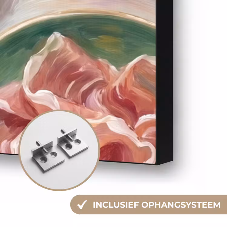 Eten - Tafel - Divers - Modern Textielframe zwart klein -USP_ophangsysteemNL