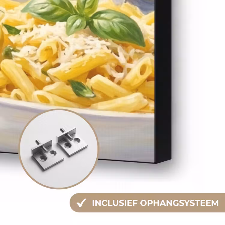 Eten - Terras - Zomer - Geschilderd - Geel Textielframe zwart klein -USP_ophangsysteemNL