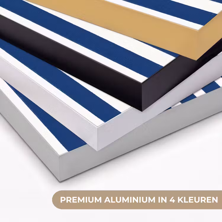 Eten - Vis - Blik - Illustratie - Rood Textielframe zwart klein -USP_kleurenNL