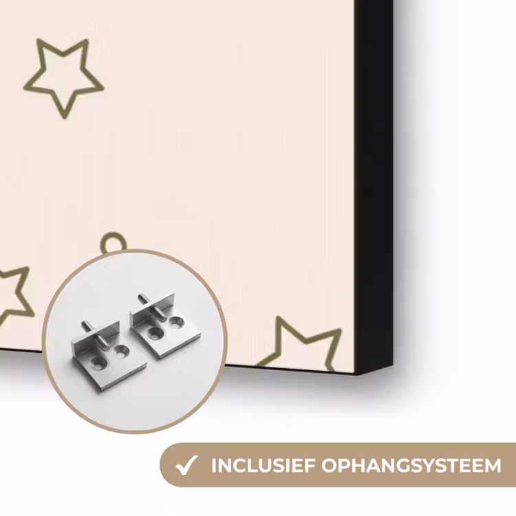 Feest - Disco - Drank - Illustratie - Groen Textielframe zwart klein -USP_ophangsysteemNL