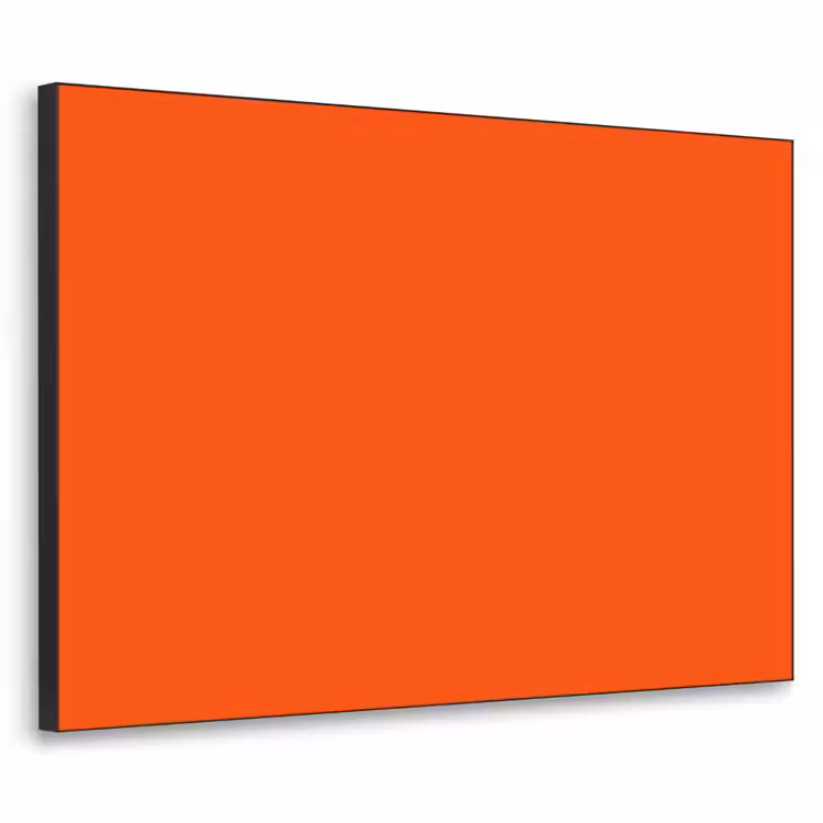 Fiery - Tangerine - Oranje Textielframe zwart klein 947 -3d