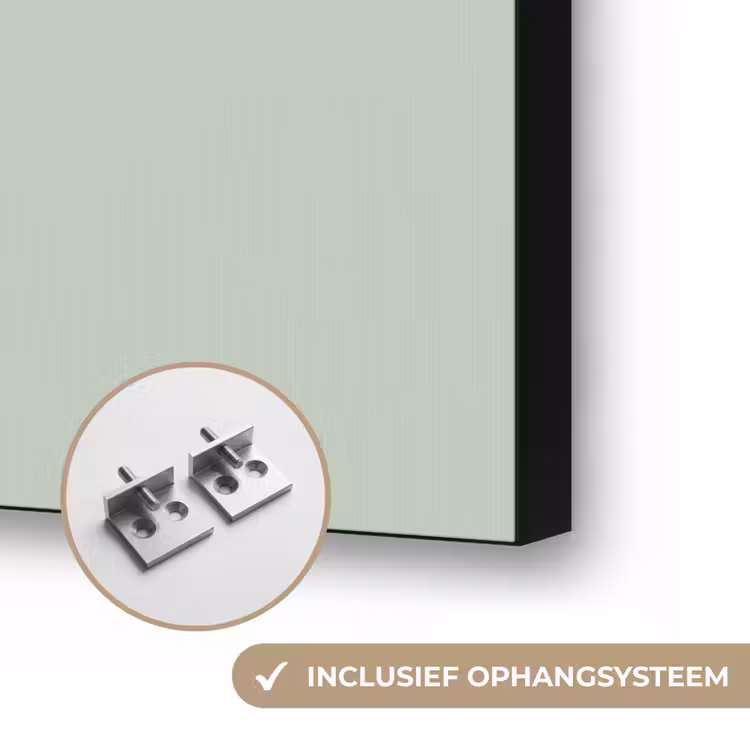 Frosted - Mint - Groen Textielframe zwart klein 947 -USP_ophangsysteemNL