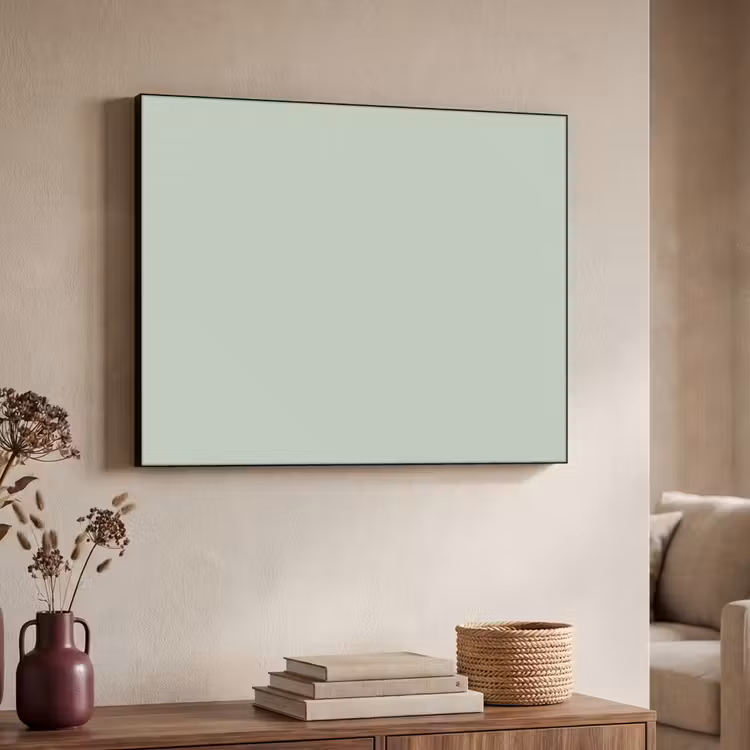 Frosted - Mint - Groen Textielframe zwart klein 947 -sfeer3