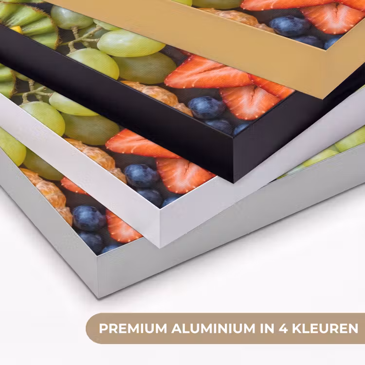 Fruit - Arrangement - Gezond - Kleurrijk - Eten Textielframe zwart klein -USP_kleurenNL