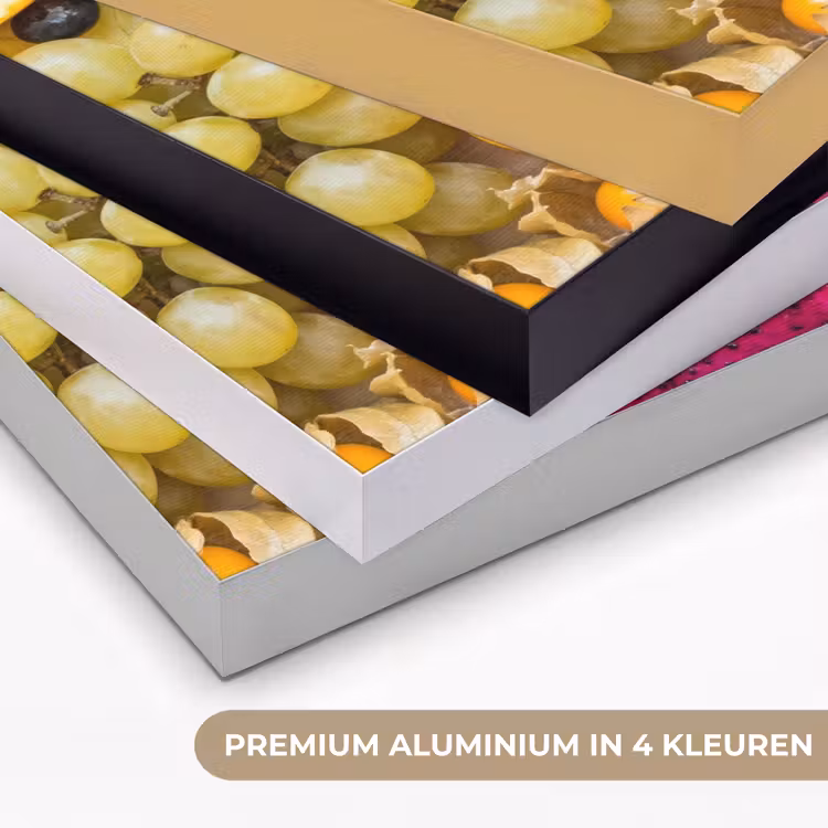 Fruit - Assortiment - Kleurrijk - Gezondheid Textielframe zwart klein -USP_kleurenNL