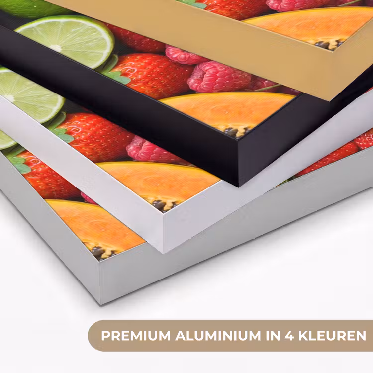 Fruit - Assortiment - Vers - Gezond - Kleurrijk Textielframe zwart klein -USP_kleurenNL