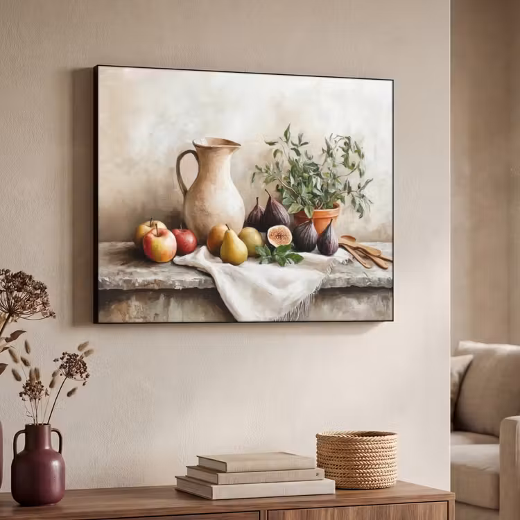 Fruit - Kruiden - Landelijk Textielframe - compleet frame klein -sfeer3