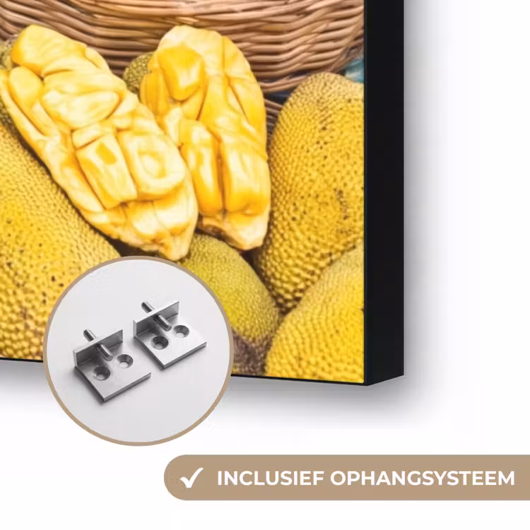 Art frame - Fruit - Markt - Kleurrijk - Fruit - Markt - Kleurrijk Textielframe zwart klein