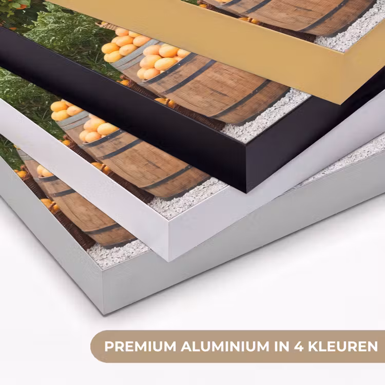 Art frame - Fruit - Markt - Landelijk - Fruit - Markt - Landelijk Textielframe zwart klein