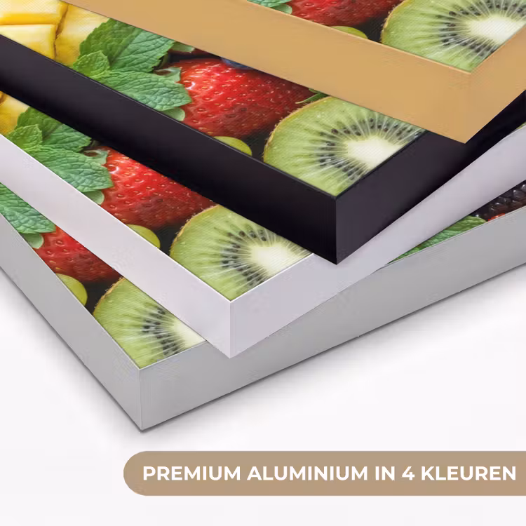 Fruit - Vers - Kleurrijk - Eten Textielframe zwart klein -USP_kleurenNL
