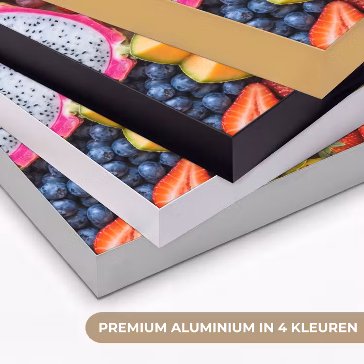Fruit - Vers - Variatie - Eten - Kleurrijk Textielframe zwart klein -USP_kleurenNL