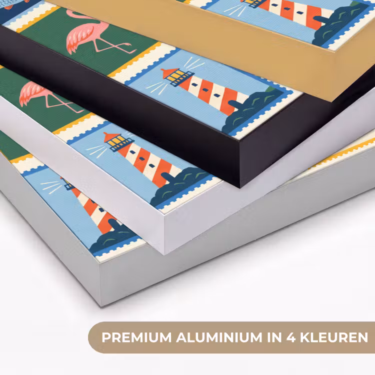 Gebouw - Koepel - Architectuur - Klassiek - Grijs Textielframe zwart klein -USP_kleurenNL