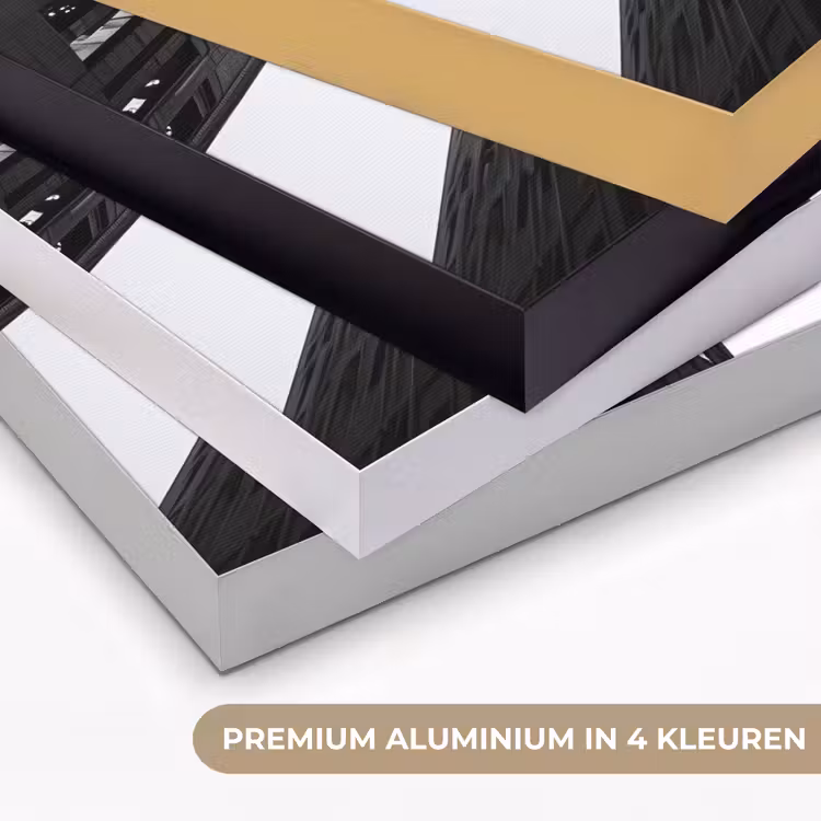 Gebouwen - Lucht - Zwart Textielframe zwart klein -USP_kleurenNL