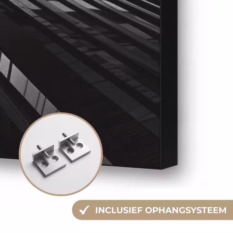 Gebouwen - Lucht - Zwart Textielframe zwart klein -USP_ophangsysteemNL