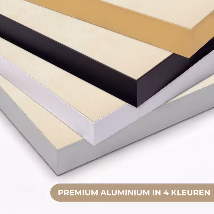 Geel - Vis - Strepen - Tropisch Textielframe zwart klein -USP_kleurenNL