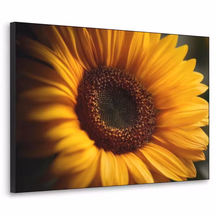 Geel - Zonnebloem - Zomers Textielframe - compleet frame klein -3d