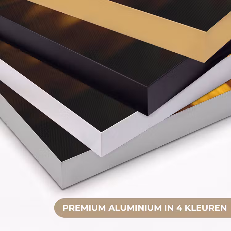 Geel - Zonnebloem - Zomers Textielframe zwart klein -USP_kleurenNL
