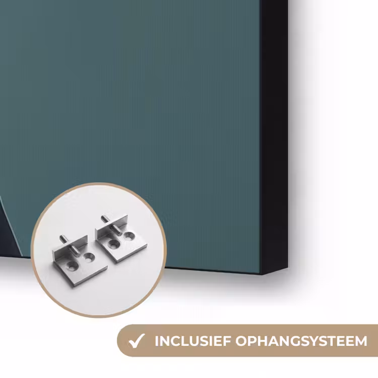 Geit - Hoorns - Kokskleding Textielframe zwart klein -USP_ophangsysteemNL