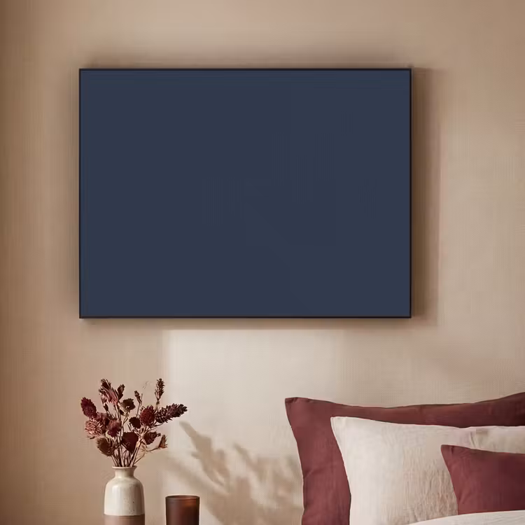 Geldersblauw - Blauw - Klassiek Textielframe zwart klein 947 -sfeer1