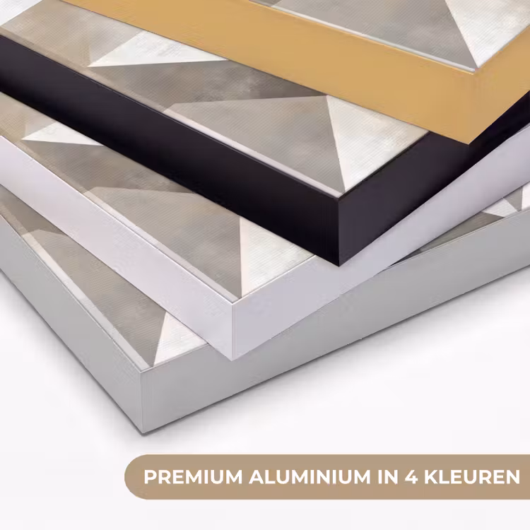 Geometrisch - Motief - Aardetinten Textielframe zwart klein 947 -USP_kleurenNL