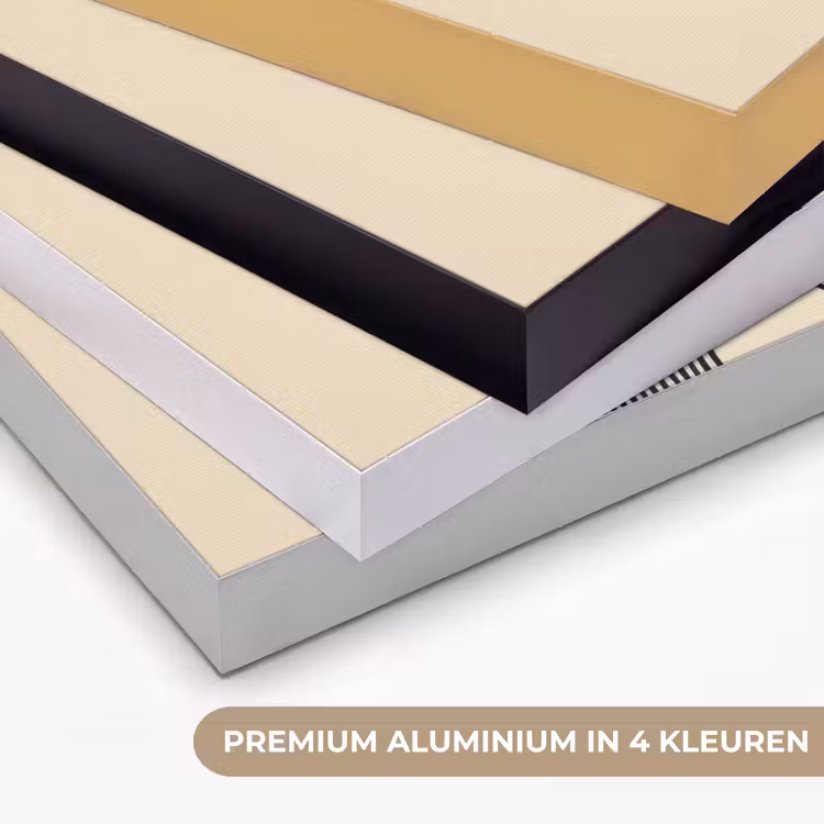 Geometrische bogen - Minimalistisch - Symmetrisch Textielframe zwart klein -USP_kleurenNL