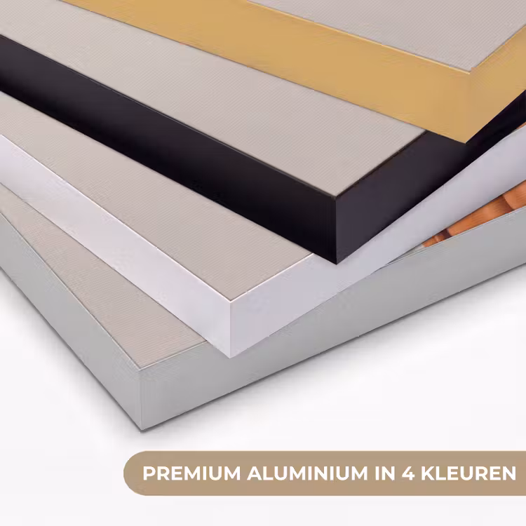 Gezicht - Boeket - Kleurrijk Textielframe zwart klein -USP_kleurenNL