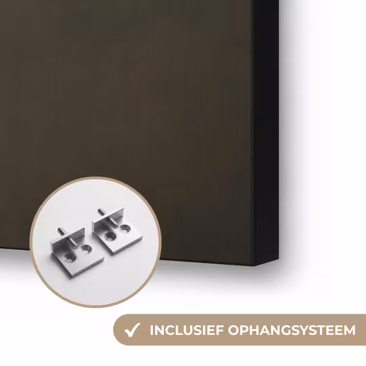 Gezicht - Roos - Roze Textielframe zwart klein -USP_ophangsysteemNL