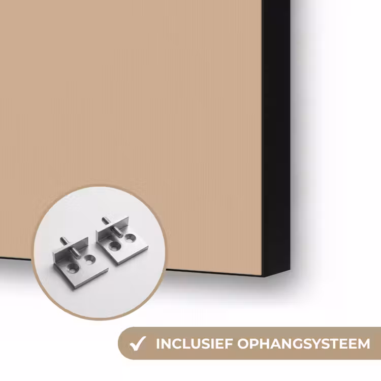 Gezichtenzee - Lijntekening - Abstract Textielframe zwart klein -USP_ophangsysteemNL