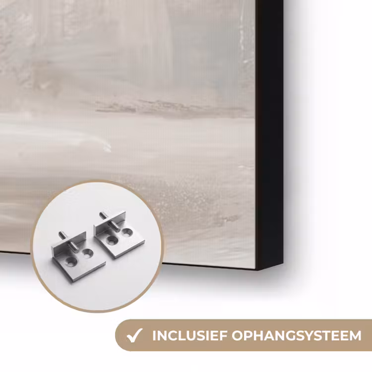 Gipskruid - Vaas - Wit Textielframe zwart klein -USP_ophangsysteemNL