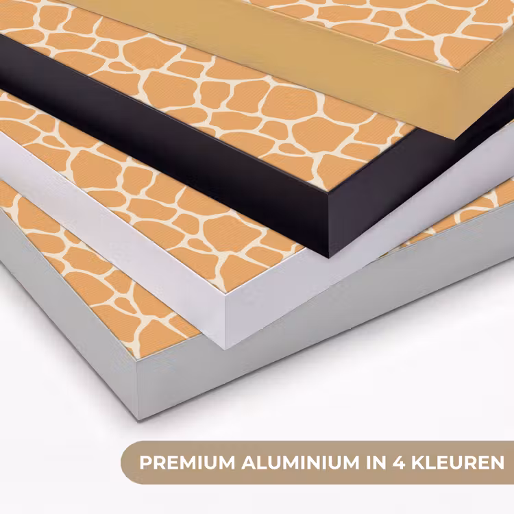 Giraf - Oranje - Patroon Textielframe zwart klein 947 -USP_kleurenNL
