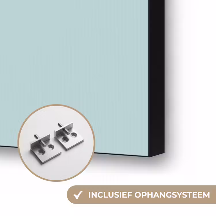 Giraffe - Illustratie - Bruin - Minimalistisch Textielframe zwart klein -USP_ophangsysteemNL