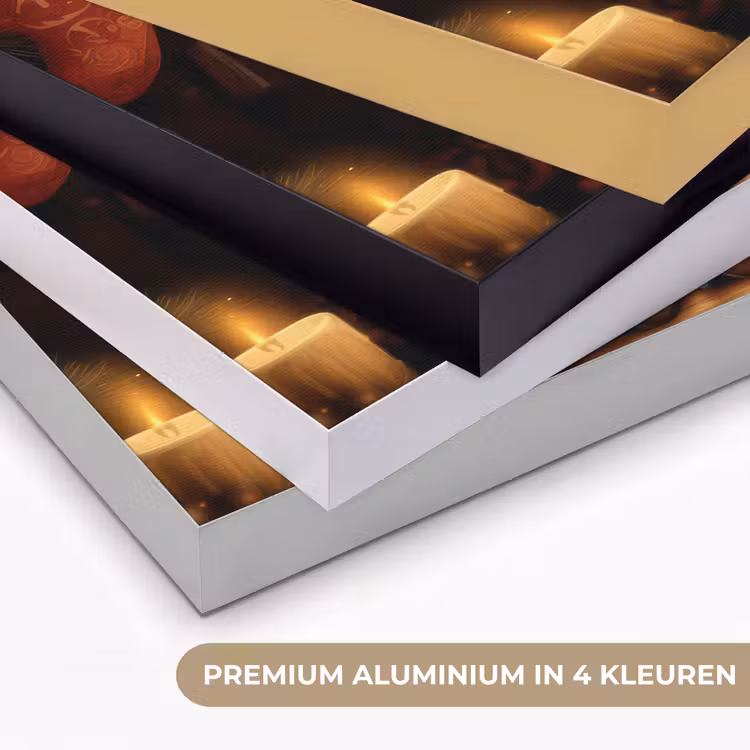 Gnooms - Kerst - Raam - Kleurrijk Textielframe zwart klein -USP_kleurenNL