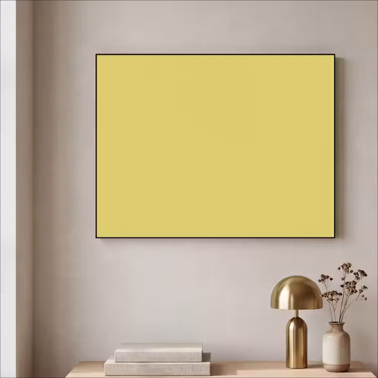 Golden - Ochre - Geel Textielframe zwart klein 947 -sfeer2