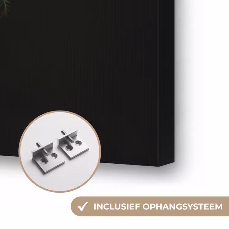 Goud - Bloemen - Kleuren - Vaas Textielframe zwart klein -USP_ophangsysteemNL