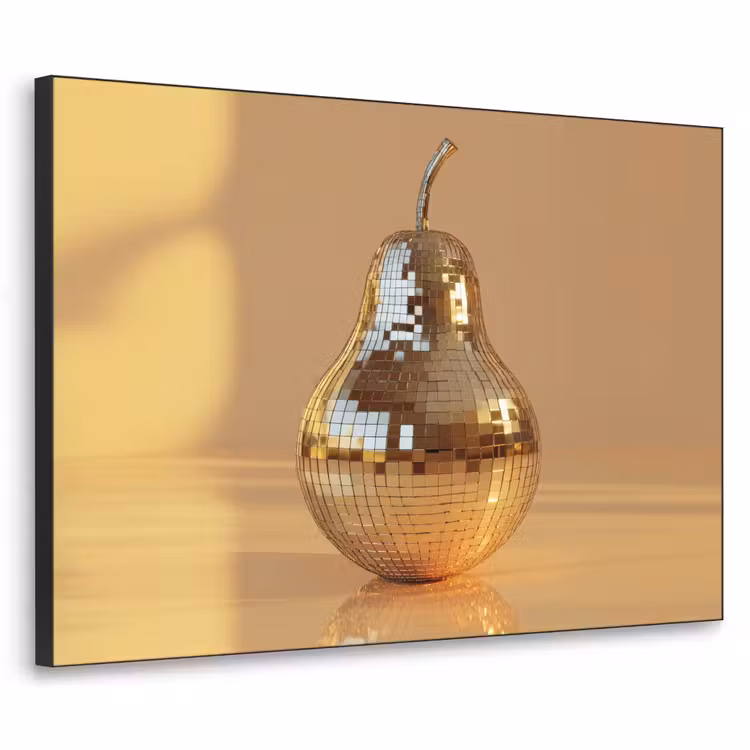 Goud - Disco - Glitter - Peer Textielframe - compleet frame klein -3d