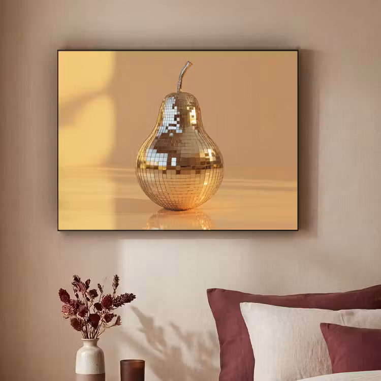 Goud - Disco - Glitter - Peer Textielframe zwart klein -sfeer1