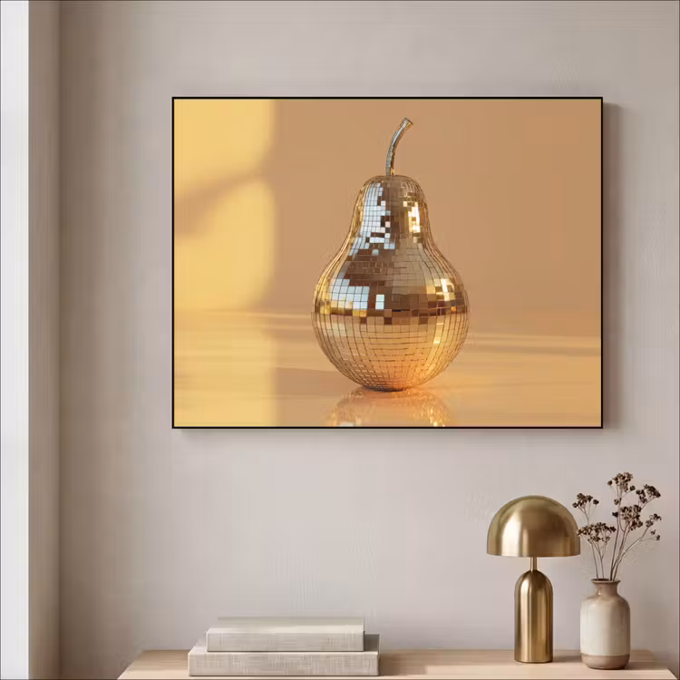 Goud - Disco - Glitter - Peer Textielframe zwart klein -sfeer2
