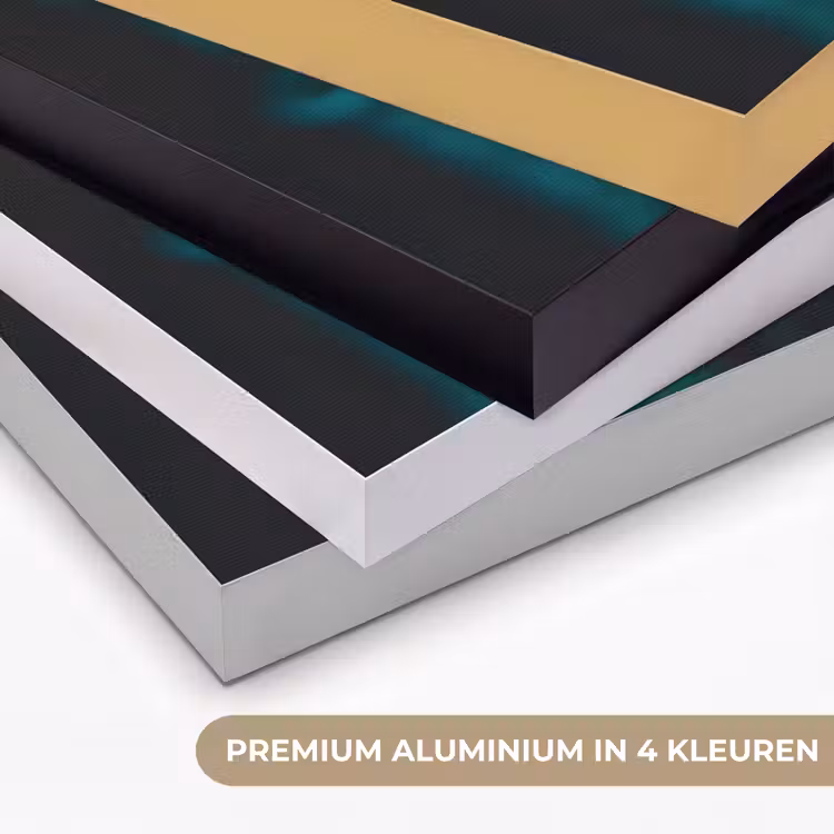 Goud - Kom - Blauw Textielframe zwart klein -USP_kleurenNL