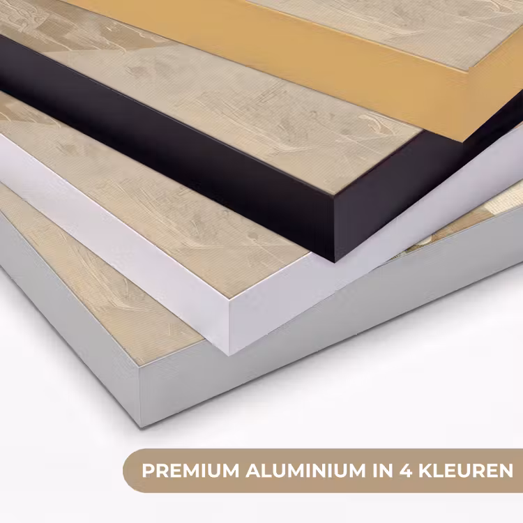 Goud - Portret - Vrouw Textielframe zwart klein -USP_kleurenNL