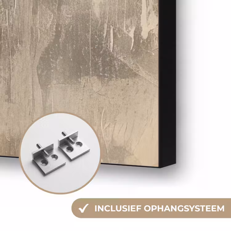 Goud - Portret - Vrouw Textielframe zwart klein -USP_ophangsysteemNL