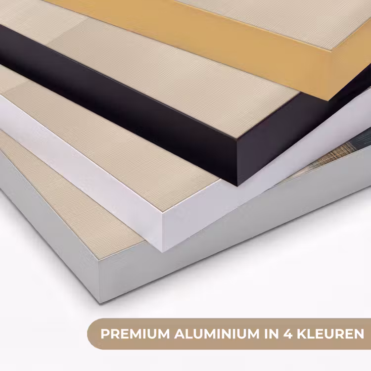 Goud - Vrouw - Rechthoeken Textielframe zwart klein -USP_kleurenNL