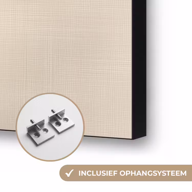 Goud - Vrouw - Rechthoeken Textielframe zwart klein -USP_ophangsysteemNL
