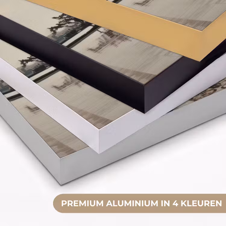 Gouden details - Marmer - Islamitisch Textielframe zwart klein -USP_kleurenNL
