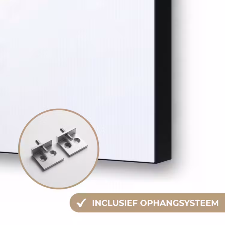 Goudvissen - Modern - Wit Textielframe zwart klein -USP_ophangsysteemNL