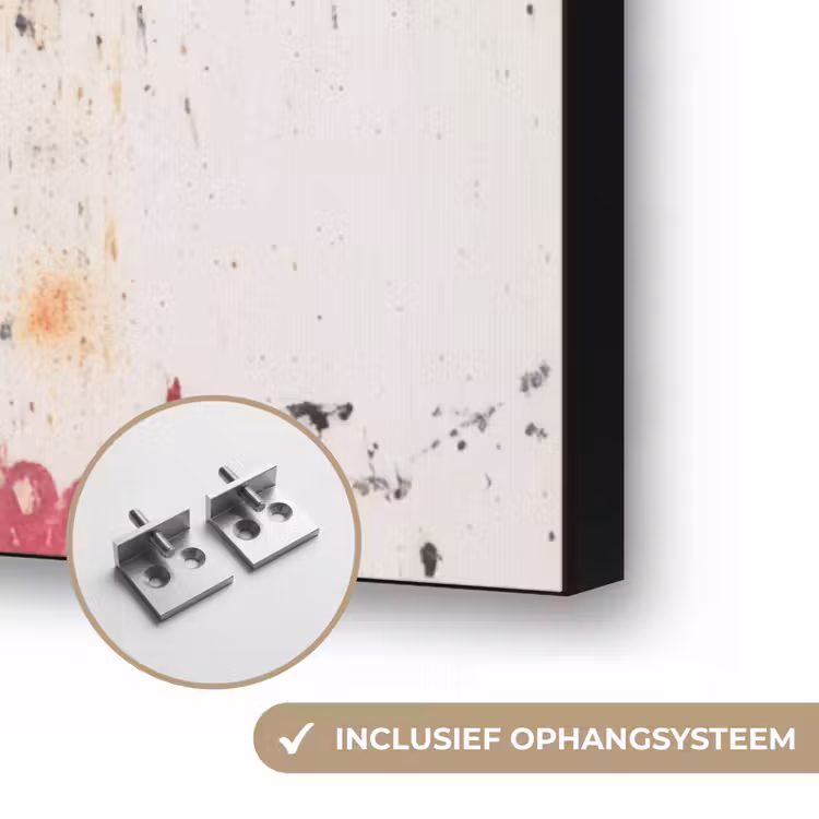 Graffiti - Handen - Vintage - Street art Textielframe zwart klein -USP_ophangsysteemNL