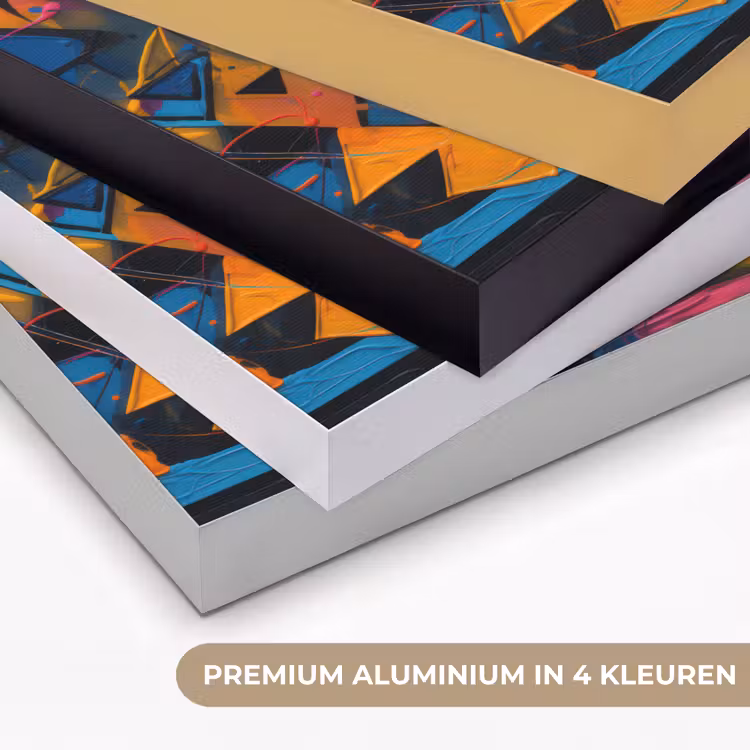 Graffiti - Kleuren - Oog - Kunst Textielframe zwart klein -USP_kleurenNL