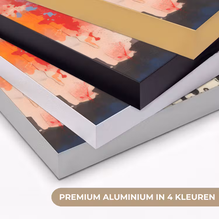 Graffiti - Paraplu - Mensen - Kleuren - Kunst Textielframe zwart klein -USP_kleurenNL
