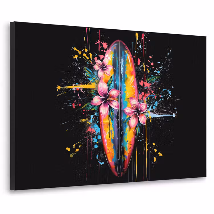 Graffiti - Sport - Surfen - Zomer Textielframe - compleet frame klein -3d